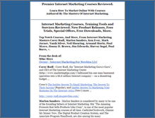Tablet Screenshot of internet-marketing-courses.im4newbies.com